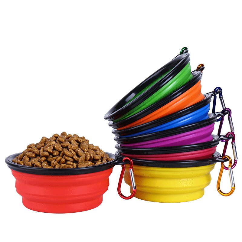 Collapsible Pet Folding Silicone Bowl 1000ml