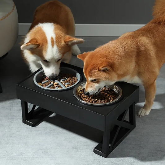 3 Adjustable Heights Raised Pet Feeding Station