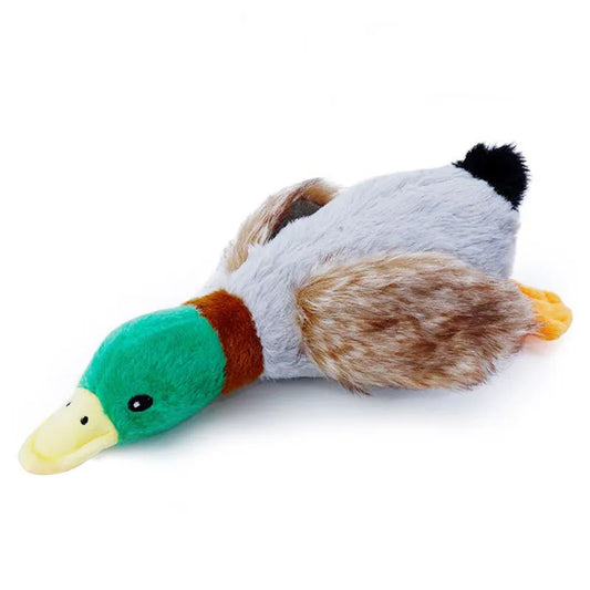 Cute Plush Duck Squeaky Dog Chew Rope Toys